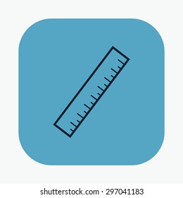 vector illustration of modern icon stationery items