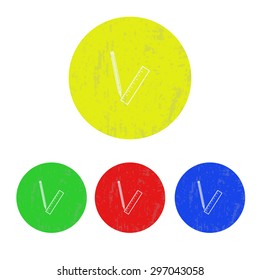 vector illustration of modern icon stationery items