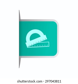 vector illustration of modern icon stationery items