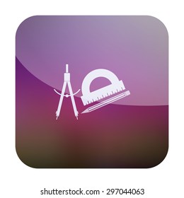 vector illustration of modern icon stationery items