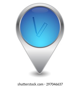 vector illustration of modern icon stationery items