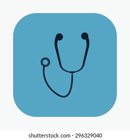 vector illustration of modern icon stethoscope