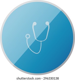 vector illustration of modern icon stethoscope