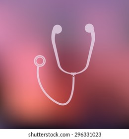 vector illustration of modern icon stethoscope