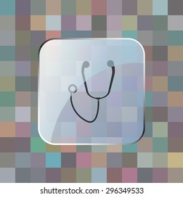 vector illustration of modern icon stethoscope