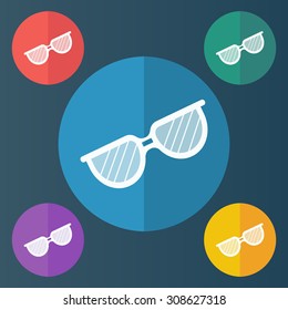 vector illustration of modern icon sunglasses