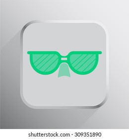 vector illustration of modern icon sunglasses