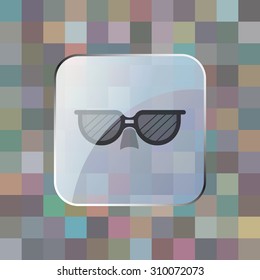 vector illustration of modern icon sunglasses