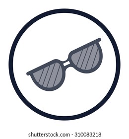 vector illustration of modern icon sunglasses