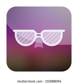 vector illustration of modern icon sunglasses