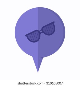 vector illustration of modern icon sunglasses