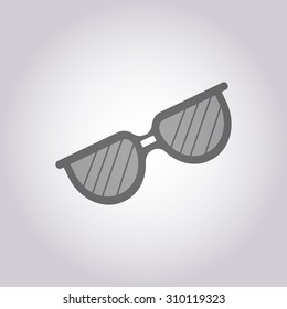 vector illustration of modern icon sunglasses
