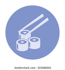 vector illustration of modern icon sushi