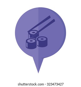 vector illustration of modern icon sushi