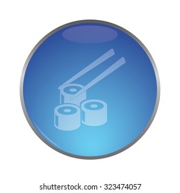 vector illustration of modern icon sushi