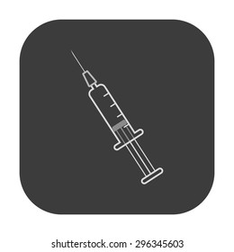 vector illustration of modern icon syringe