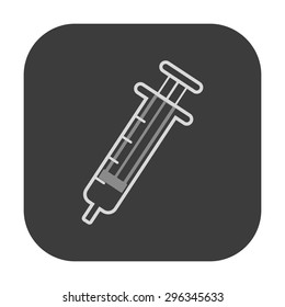 vector illustration of modern icon syringe