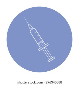 vector illustration of modern icon syringe