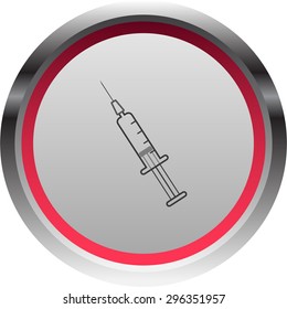 vector illustration of modern icon syringe