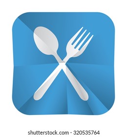 vector illustration of modern icon tableware