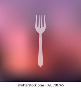 vector illustration of modern icon tableware