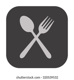 vector illustration of modern icon tableware