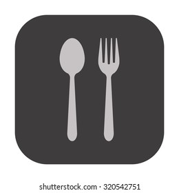 vector illustration of modern icon tableware