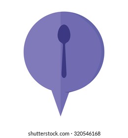 vector illustration of modern icon tableware