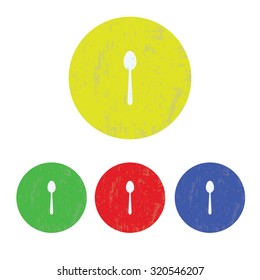 vector illustration of modern icon tableware