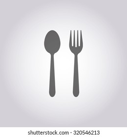 vector illustration of modern icon tableware