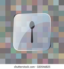 vector illustration of modern icon tableware