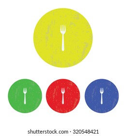 vector illustration of modern icon tableware