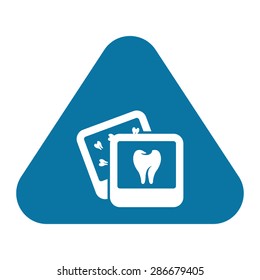 vector illustration of modern icon teeth