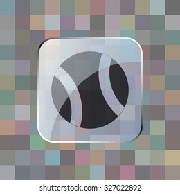 vector illustration of modern icon tennis ball