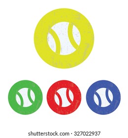 vector illustration of modern icon tennis ball