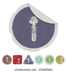 vector illustration of modern  icon test-tube
