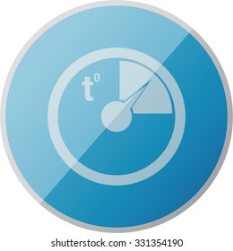 vector illustration of modern icon thermometer