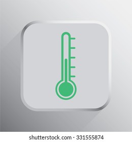 vector illustration of modern icon thermometer
