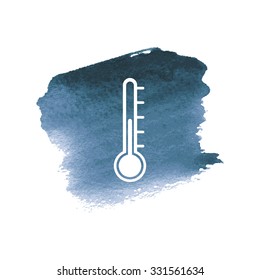 vector illustration of modern icon thermometer