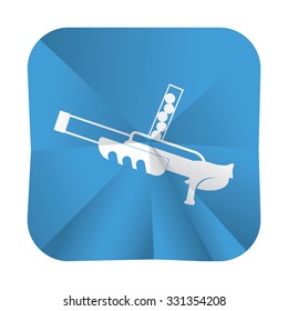 vector illustration of modern icon toy gun
