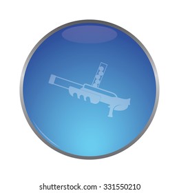 vector illustration of modern icon toy gun