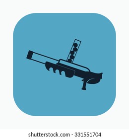vector illustration of modern icon toy gun