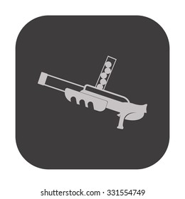 vector illustration of modern icon toy gun