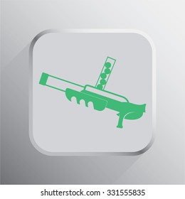 vector illustration of modern icon toy gun