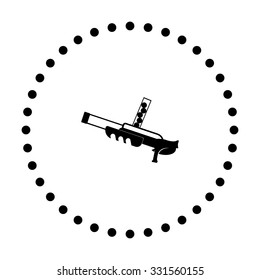 vector illustration of modern icon toy gun