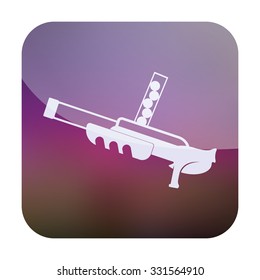 vector illustration of modern icon toy gun