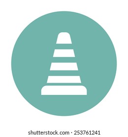vector illustration of modern  icon traffic cone