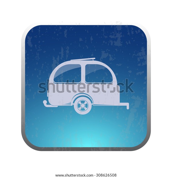 vector illustration\
of modern icon trailer