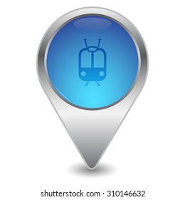 vector illustration of modern icon tram