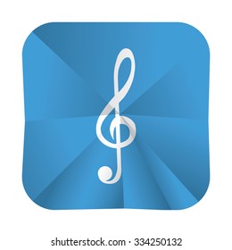 vector illustration of modern icon treble clef